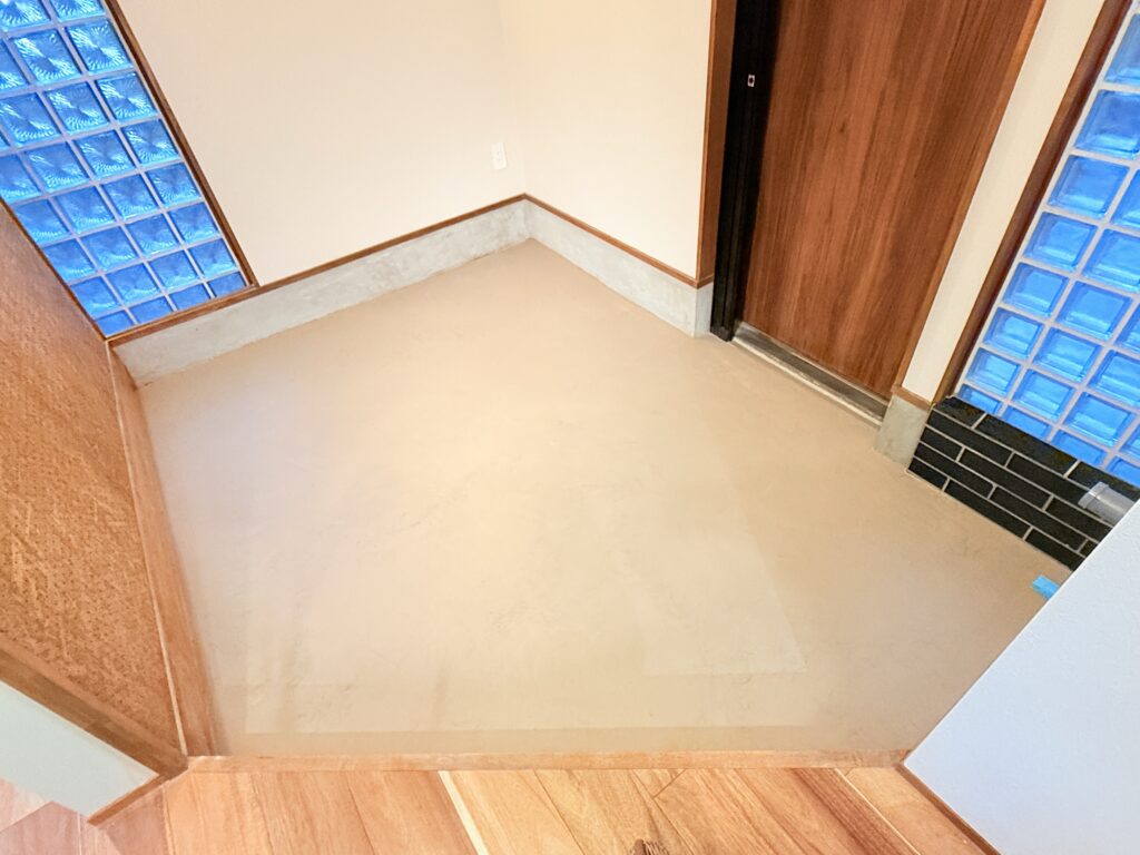 モルクラフトで玄関土間施工の完成