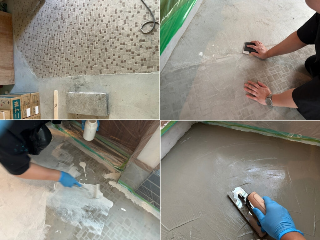 モルクラフト玄関土間施工1日目